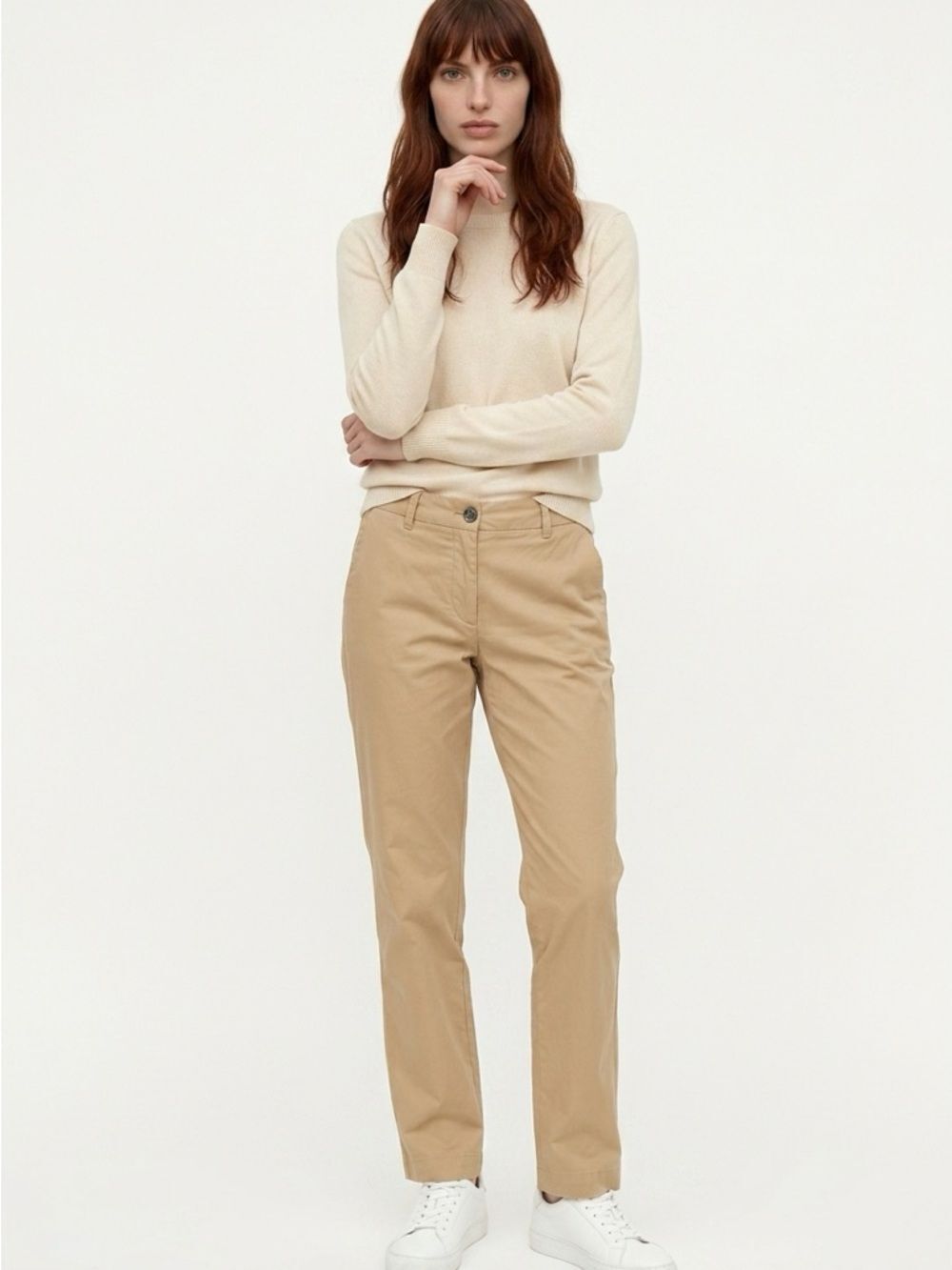 BUGATCHI | NEW Tan Gold Straight Leg Relaxed Fit Pants Women’s Size 10